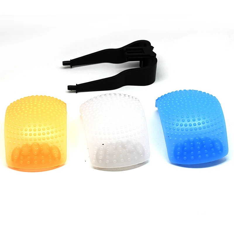 

New 3 Color Pop up Flash Diffuser with one Bracket for Digital Cameras for SRL camera lens canon sony nikon The flash