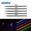 1x Car Led Strip DIY RGB Bulb Atmosphere Decorative Lamp Auto Inerior Light 15LED Daytime Running Light DRL Motorcycle Styling ► Photo 1/6