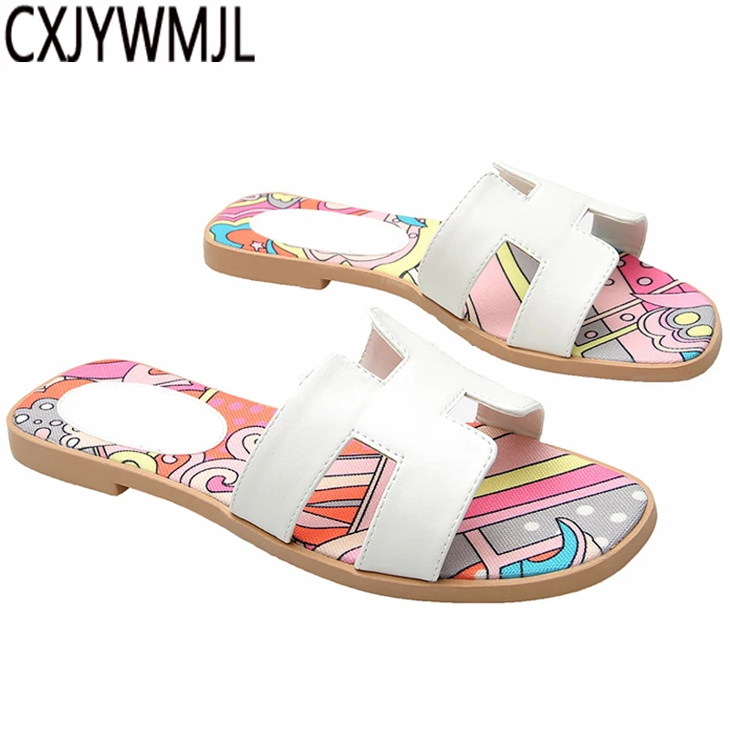 

Women Slippers Summer 16 Color PU Flat Slipper Lndoor Home Shoes Beach Girls Shoes Stylish And Comfortable PU Flip Flops Female