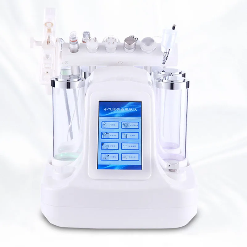 

Factory Price For 6 In 1 Small Bubble Skin Care Device 7 In 1 Ultrasonic Rf Hydra Deep Facial Pore Clean Facial Massage Machine