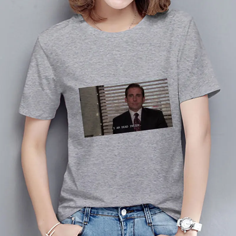 

Summer Fashion I AM DEAD INSIDE Funny Graphic Tee Streetwear Ulzzang Aesthetic Clothes O-neck Women T-shirt Chemise Femme