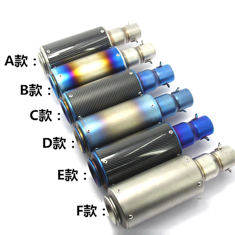 Free shipping Motorcycle Exhaust Pipe Muffler Stainless Steel Racing