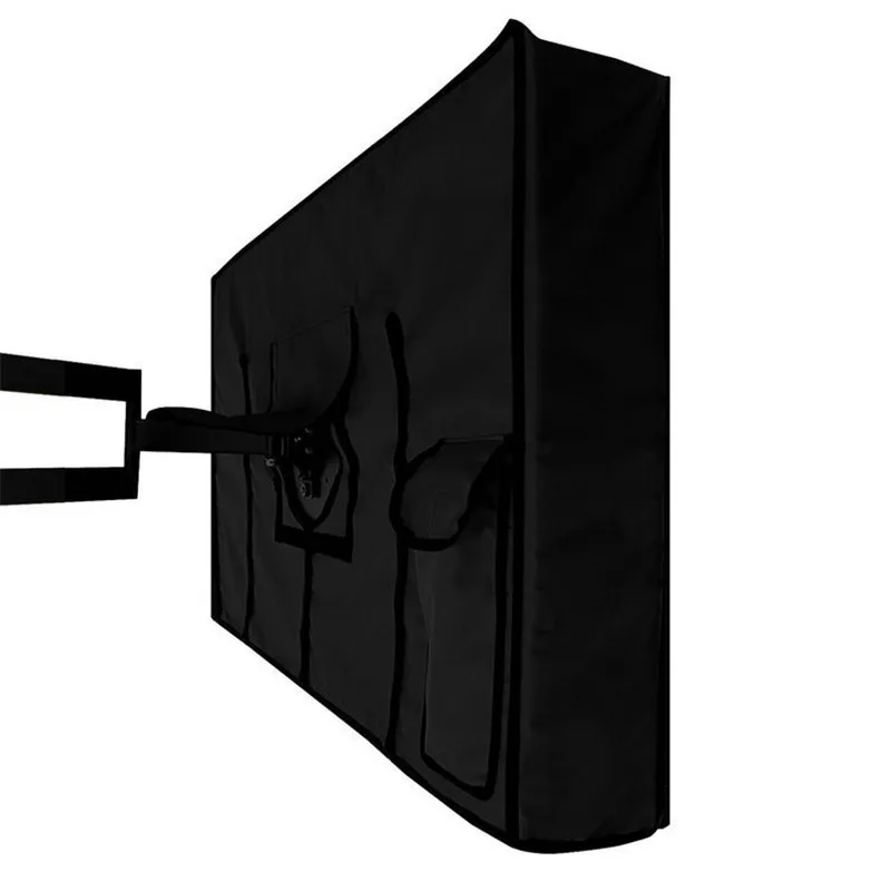 Уличный ТВ экран пылезащитный чехол черный ЖК-телевизор набор водяная пыль устойчивая защитная сумка 22-65 дюймов мебель протектор