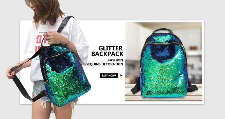 Модные блестящие цветные рюкзаки для женщин и девочек-подростков, школьные сумки, голографические новые нейлоновые значки, Студенческая сумка Mochila
