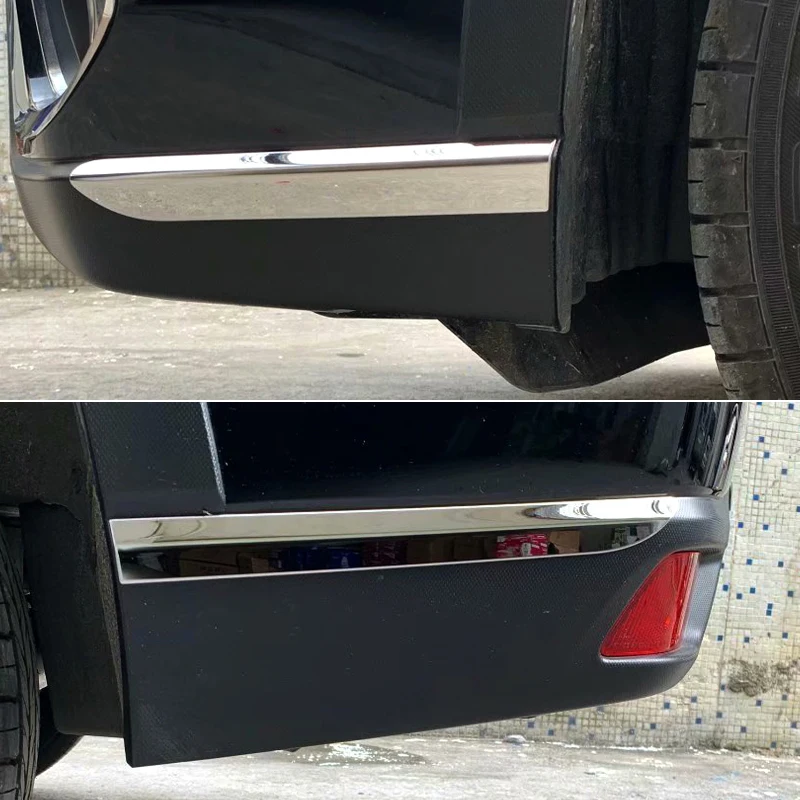 

Car Styling Steel Chrome Front & Rear Side Bumper Protector Splitter Lip Cover Trim For Subaru Forester SK 2019