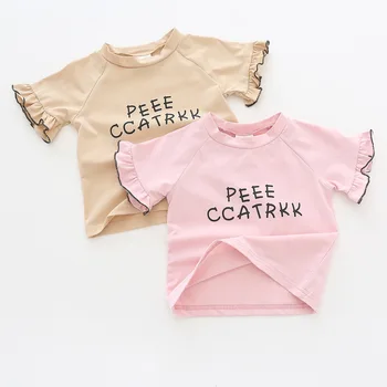 

Summer Baby Girls T-shirt Fashion Short Sleeve Baby Girl T Shirts Children Clothing For Girls 1-2Years Infant Clothes
