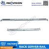 Kit de riel de guía deslizante dinámico de tres secciones, montaje en rackmount de 19 pulgadas de alta calidad para servidor de estante 1u, 2u, 3u, 4u, con agujeros de tornillo de riel ► Foto 3/6