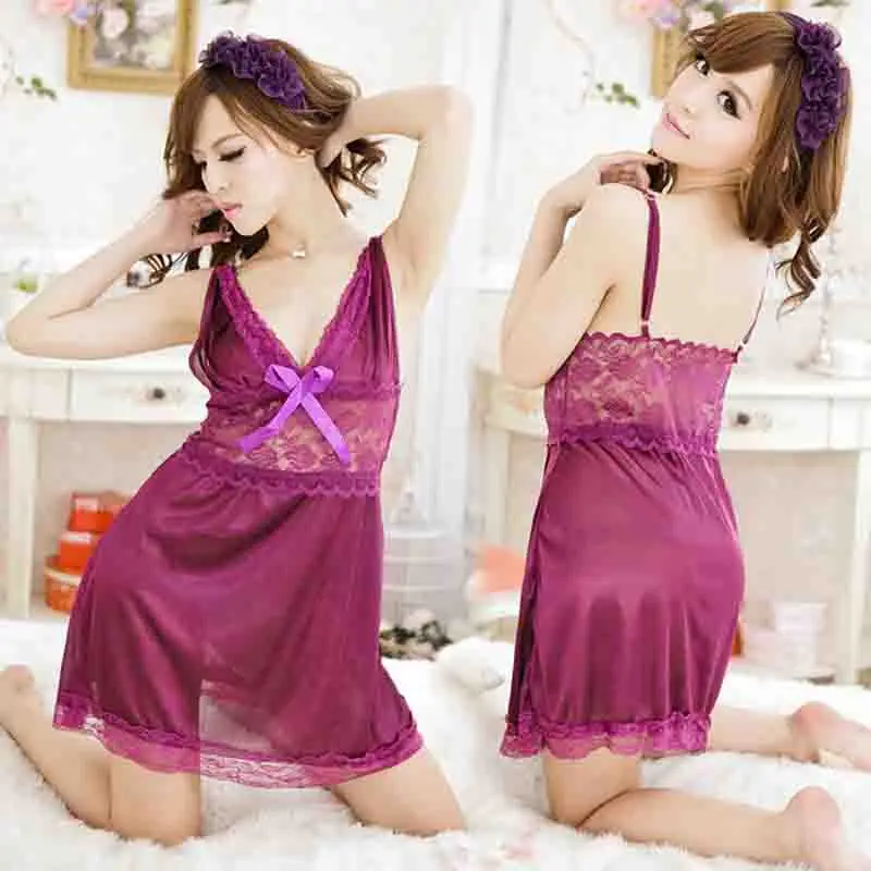 Dresses Womens Girl Dancing Lingerie Sexy Nightgown Pajamas Women