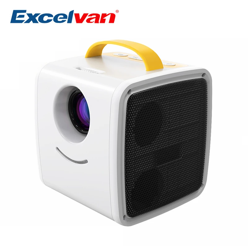 

Excelvan Q2 Mini Projector 70 Lumens Portable Projector Children Education Home Theater Projectors Support 1080P Mini Beamer