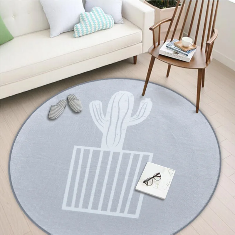 

2019 New Bohemian Round Carpets For Living Room tapis Computer Chair Floor Mat Sofa Carpet Bedside Rugs Kids Play Mat YMRC82