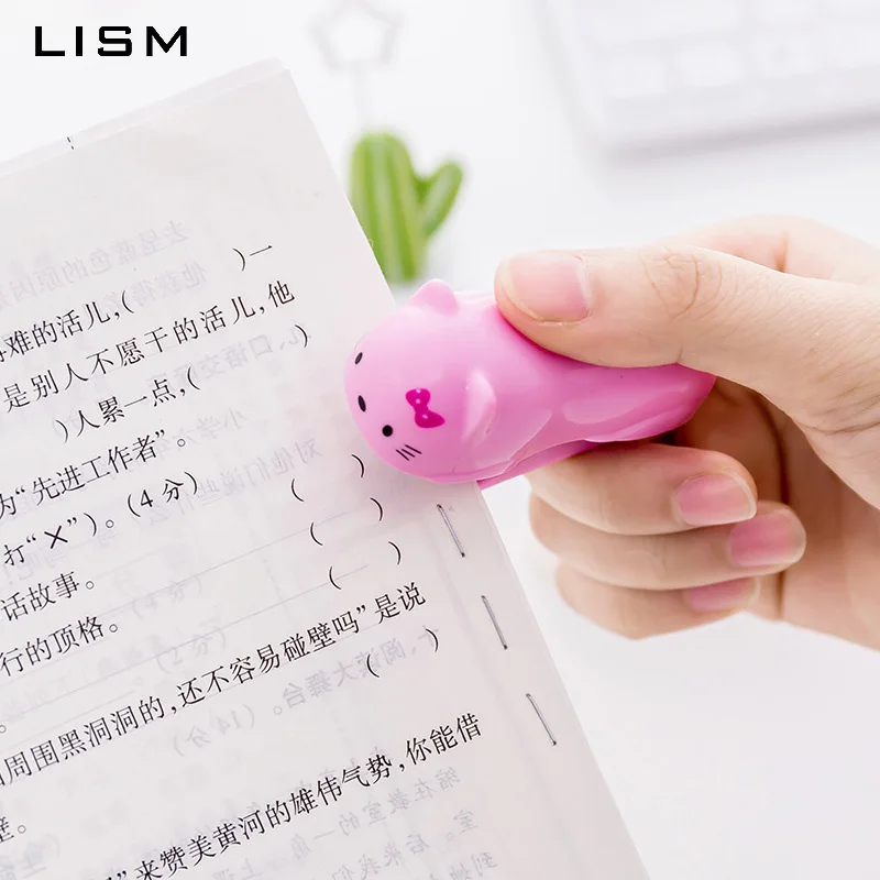 Супер Kawaii Мини маленький степлер креативный с мультипликационным рисунком Набор