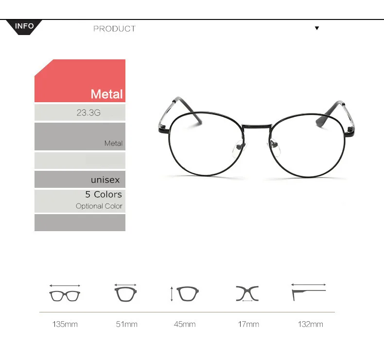 Металлические круглые винтажные очки близорукости мужские короткие очки для коррекции зрения женщины мужчины-100-150-200-250-300-350-400