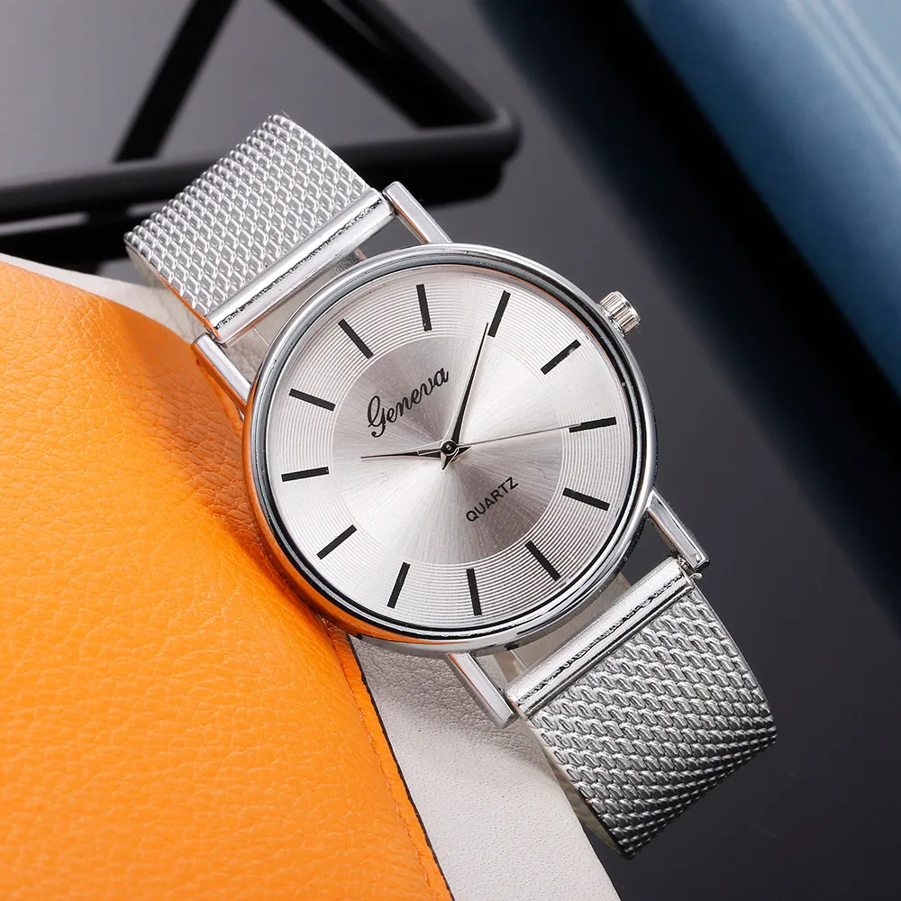 Женевские часы для женщин кварцевые часы женские высококачественные синие стеклянные жизни водонепроницаемые Выделенные наручные часы montre Браслет femme 03