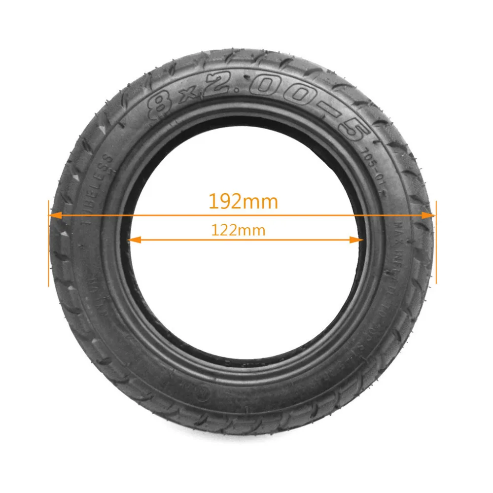 8x2,00 бескамерные шины безвоздушные для электрических скутеров 8X2. 00-5 для мини-карманного велосипеда