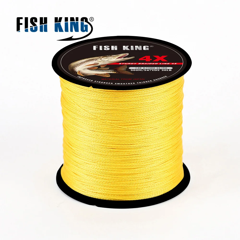 Fish king الماركة TP500M/547Yds سوبر المتعددة الشعيرات pe مضفر خط الصيد 8lb 10lb 20lb 30lb 40lb 60lb خط مضفر الكارب الصيد