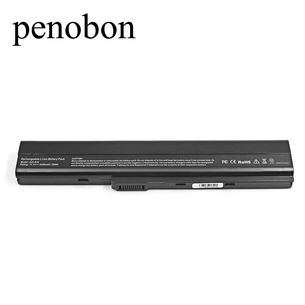 

penobon Laptop Battery 5200MAh for ASUS A31-K52 A52F A52J K42 K42F K52F K52 K52J K52JC K52JE A41-K52 A32-K52 A42-K52 A52