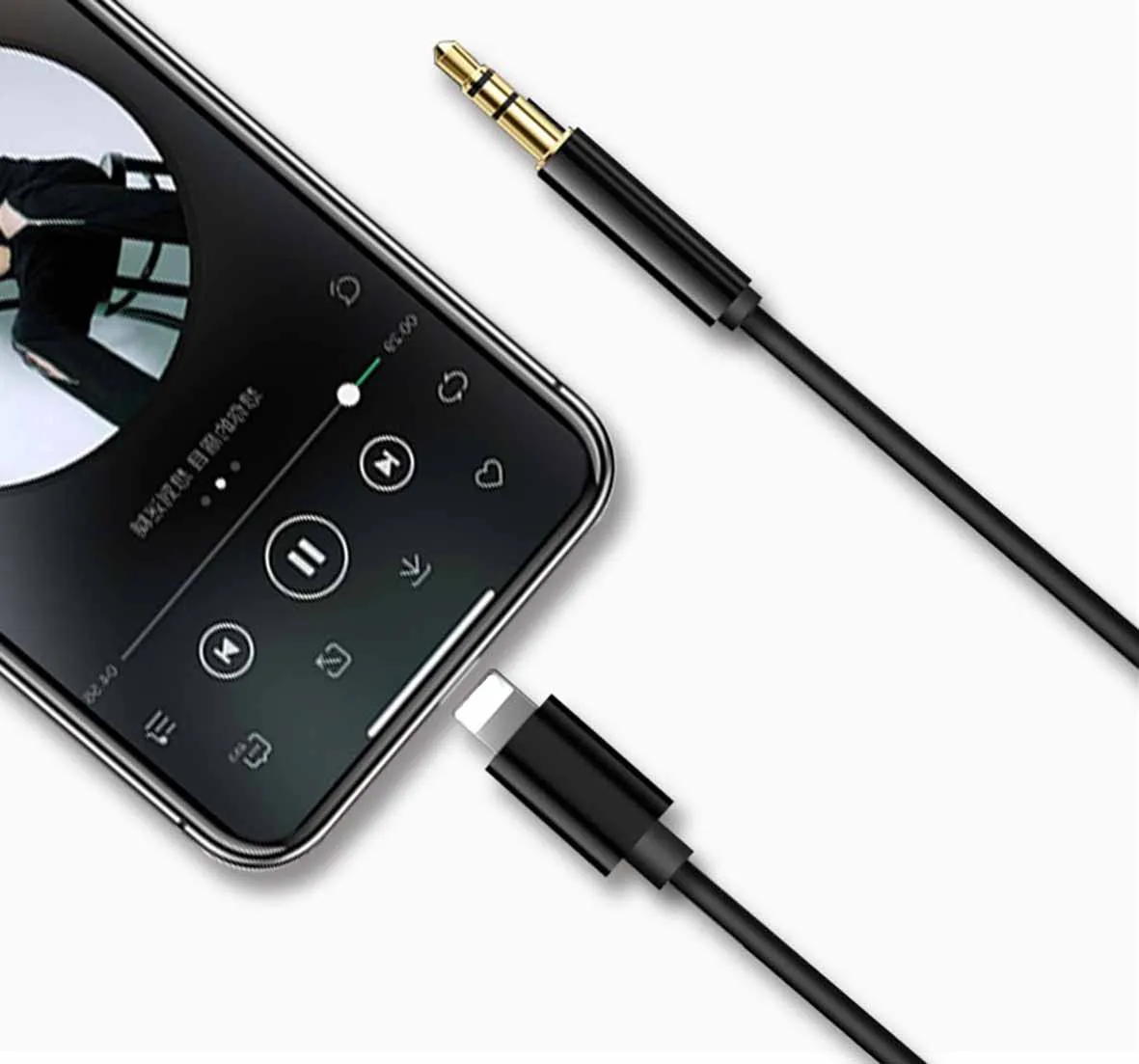 Аудиокабель с разъемом Lightning 3 5 мм для разъема папа 1 м iPhone 7 8 X XR ios 12 наушников
