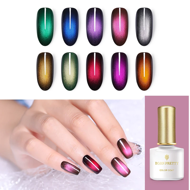 

BORN PRETTY Glamorous Cat Eyes UV Gel Polish 6ml Magnetic Shimmer Soak Off UV LED Gel Lacquer Manicure DIY