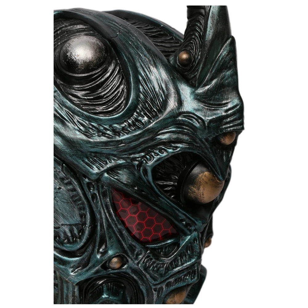 Bio Booster Armor Guyver Cool Full Head полимерный шлем маска Аниме Косплей Костюм реквизит темно-зеленый шлем со съемным рогом