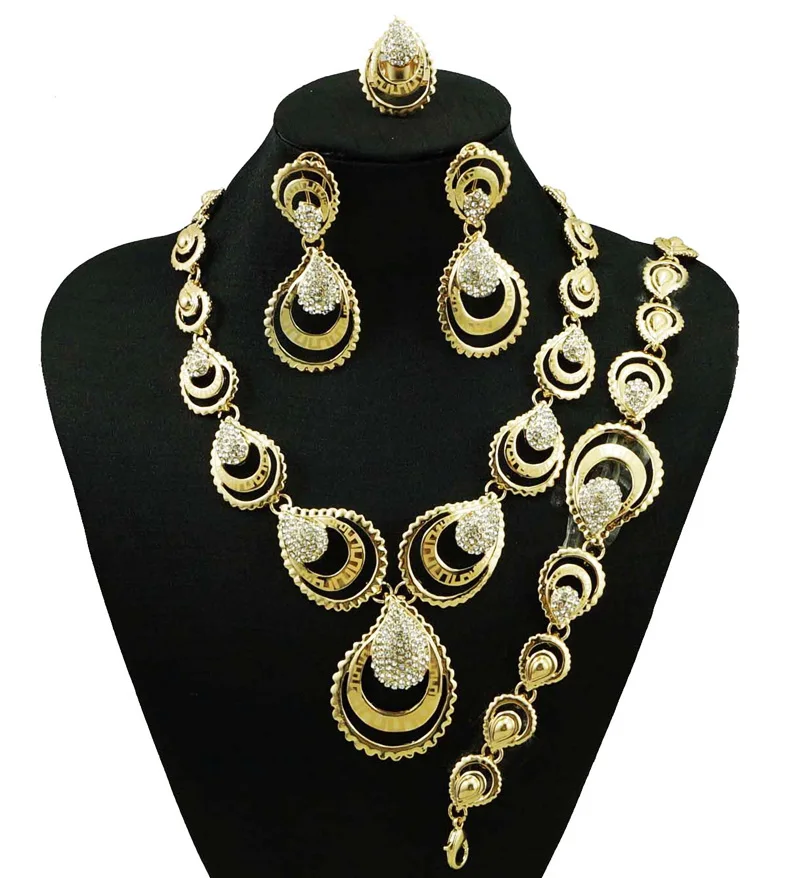 Buy fashion jewelry gold jewelry sets wholesale