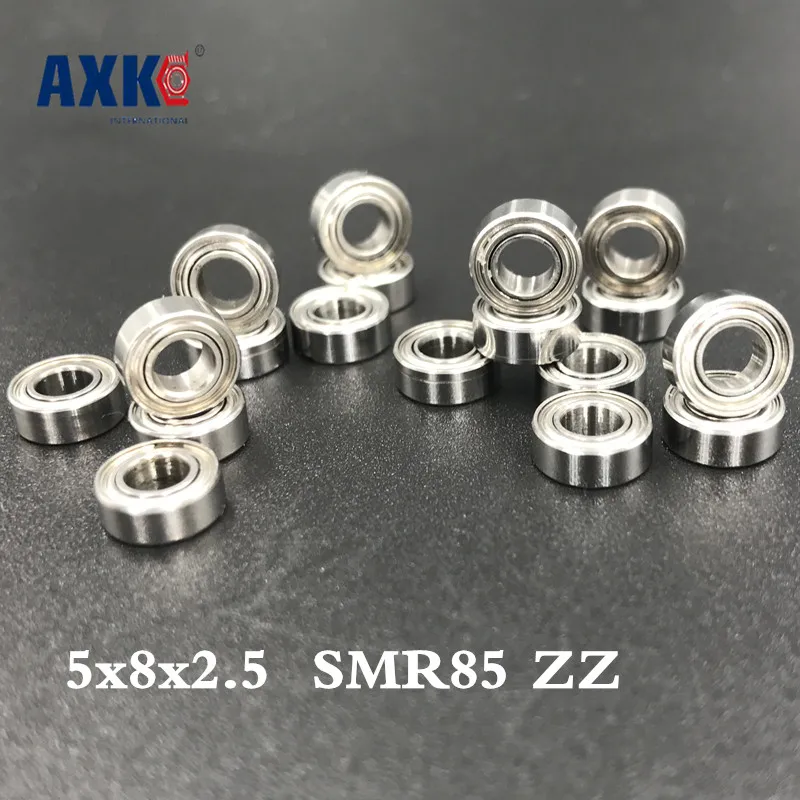 

Free Shipping 4PCS 5x8x2.5 Metal Shields Bearings ABEC-7 Stainless Steel SMR85 ZZ
