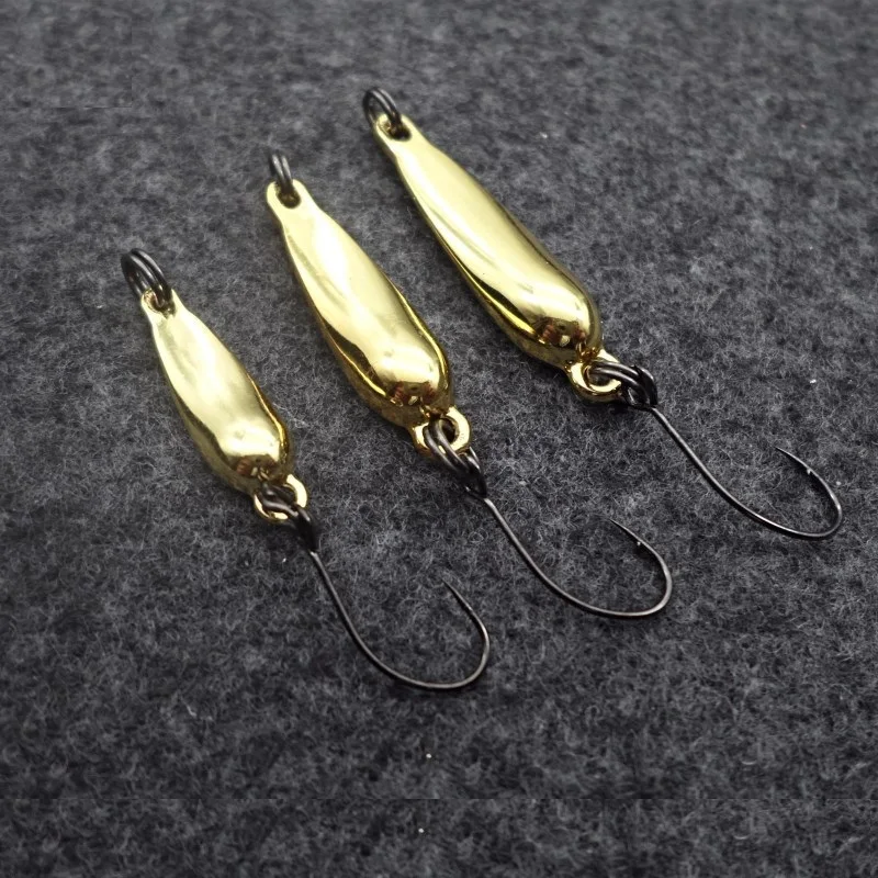 new fishing lure 1.2g 2.2g  3.2g metal fishing lure spoon bait swimbait artificial fishing bait copper metal lure Japan