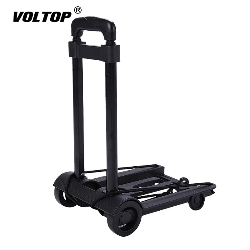 

Portable Travel Trailer Aluminum Alloy Car Folding Luggage Cart Household and Car Luggage Cart Shopping Trolley Trunk Trailer