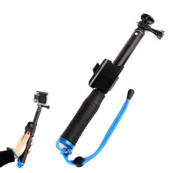 

New Selfie Stick Remote Pole Telescoping Extendable Self Portrait Stick Cemera Handheld Monopod Wrist Strap For GoPro Camera