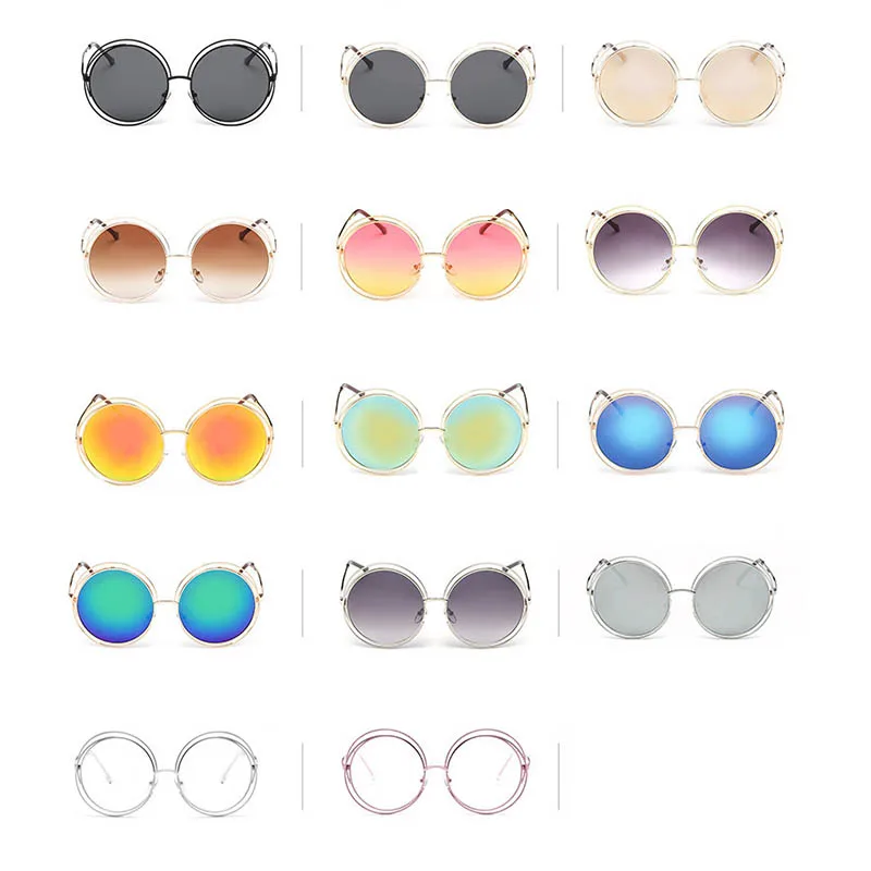 Круглые брендовые дизайнерские ретро большие размеры винтажная металлическая рамка и зеркальные линзы солнцезащитные очки выше размера d очки высокого качества Oculos De Sol