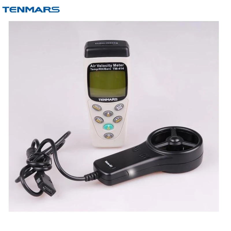 

TENMARS TM-414 Handheld Digital Anemometer Air Velocity Flow Meter Datalogger