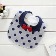 Детские нагрудники Baberos Babador Bavoir, slabber Водонепроницаемый из хлопка в полоску для младенцев Одежда в западном стиле с галстуком-бабочкой в джентльменском стиле для маленького слюнявчик, полотенце для слюней