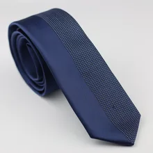 Lammulin Для мужчин новинка узкий галстук синий половина серебристый/синий горошек жаккардовые качества галстук-бабочку свадебное Cravate 6 см