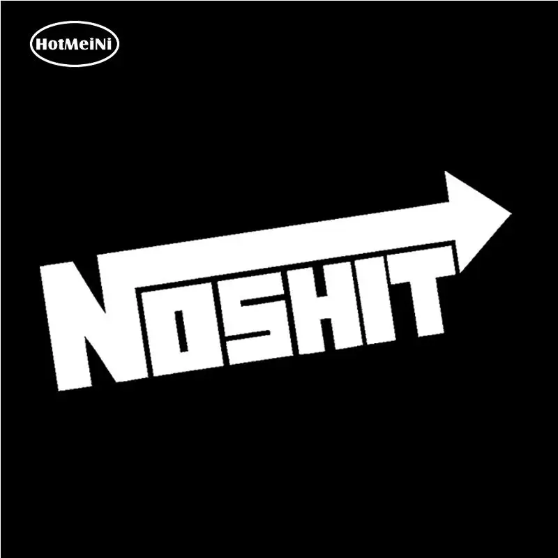 

HotMeiNi Car Sticker Noshit Nos Funny Sticker Drunk Jdm Racing Race Drift Lowered Car Window Black/Sliver 18cm