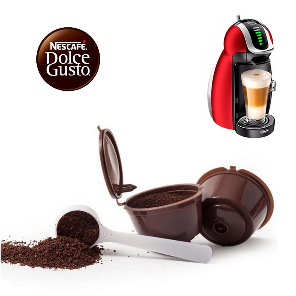 

2pcs/pack use 180 times Refillable Dolce Gusto coffee Capsule nescafe dolce gusto reusable capsule dolce gusto capsules