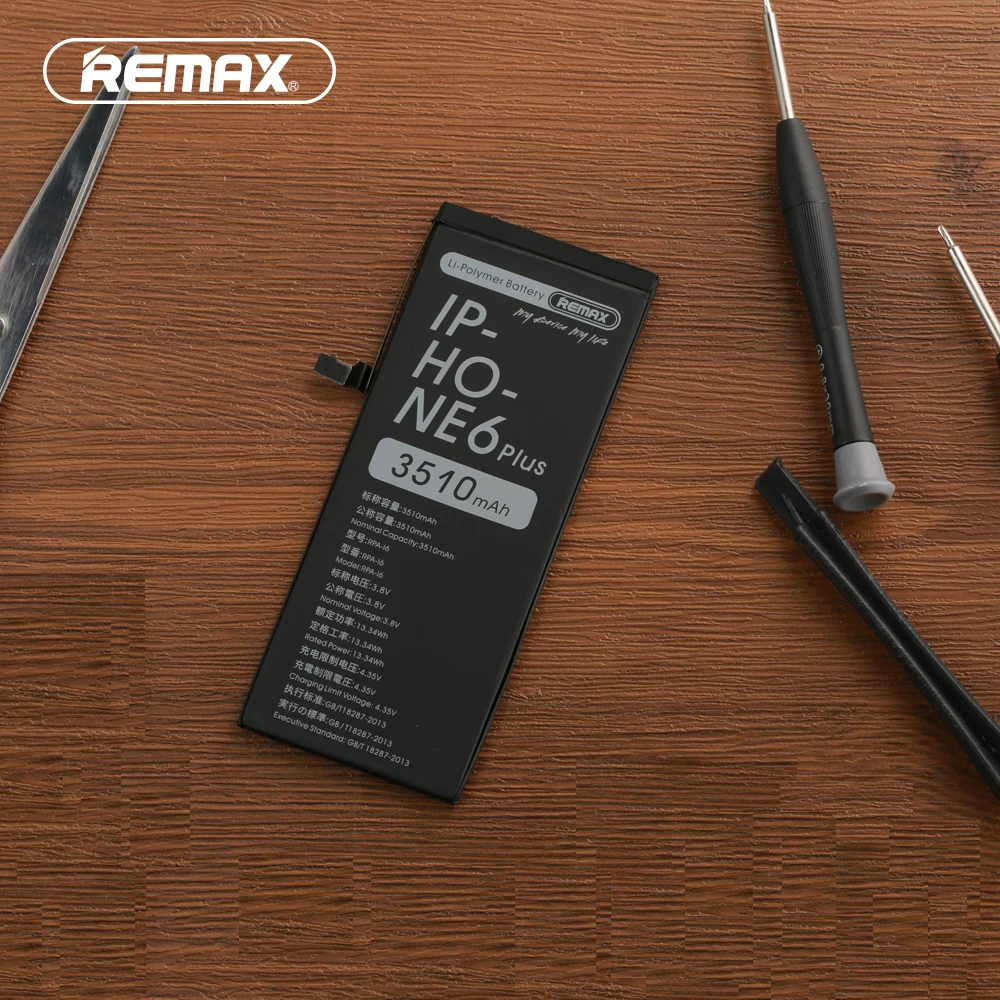 Remax 100% New Mobile Phone Battery For iPhone 6s Plus batterie larger Capacity 3510mAh Real 0 cycel With Repair Tools Kit|Mobile Phone Batteries| - AliExpress