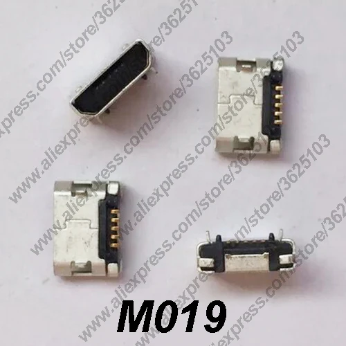 50PCS M019 Micro USB Connector DIP 5.9mm Distance Power Charging Phone jack 2.0 Female Mini Socket 5Pin | Обустройство дома