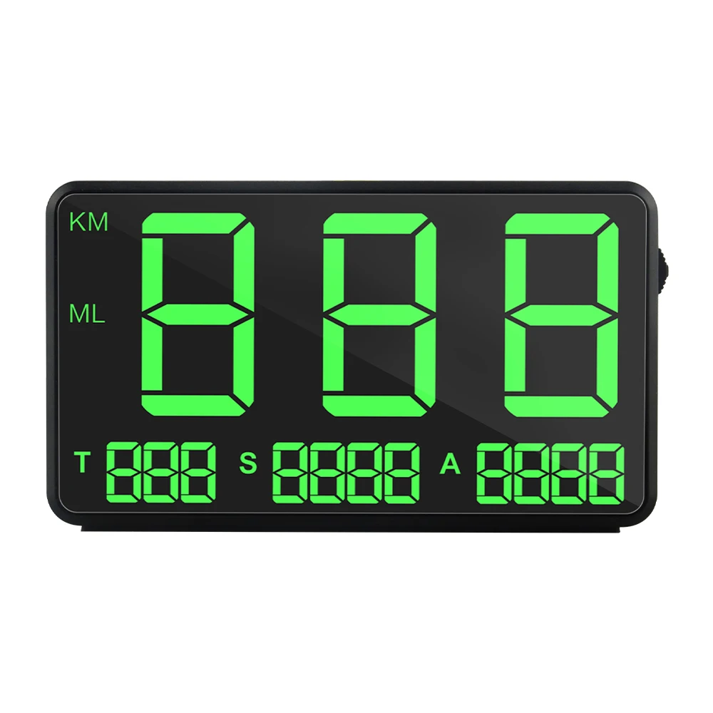 Цифровой Автомобильный GPS Спидометр C80 зеленый дисплей скорости для грузовиков и