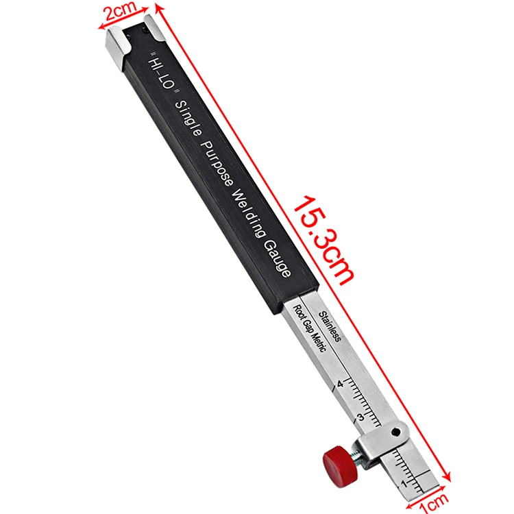 escala de inspeção de solda medidor de altura pequena régua de solda interna especial tamanho métrico