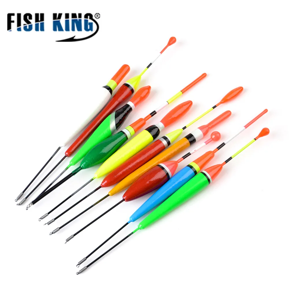 Рыболовный поплавок FISH KING 10 шт./упак. разноцветные для ловли карпа 3 г рыбалки на