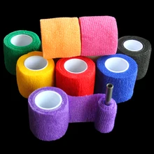 2 pcs/Lot 5cm Width Non-Woven Fabrics for Tattoo Grip Ribbed Tattoo Grips for Tattoo Artists TG2118