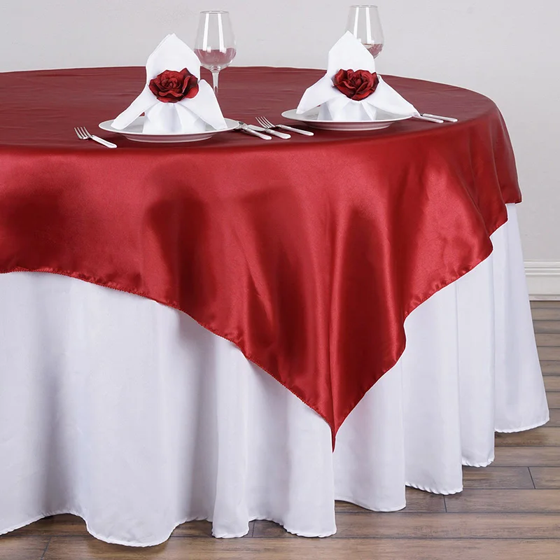 VALENTINES PLAIN RED PLASTIC REUSABLE TABLE COVER NEW