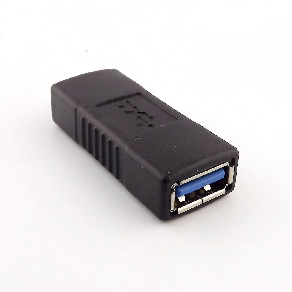 10pcs Black Usb 3.0 Type A Female To A Female Adapter Coupler Gender