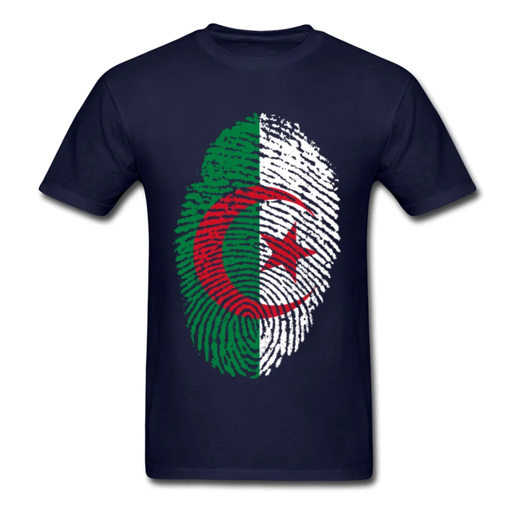 Algeria Flag Fingerprint_navy