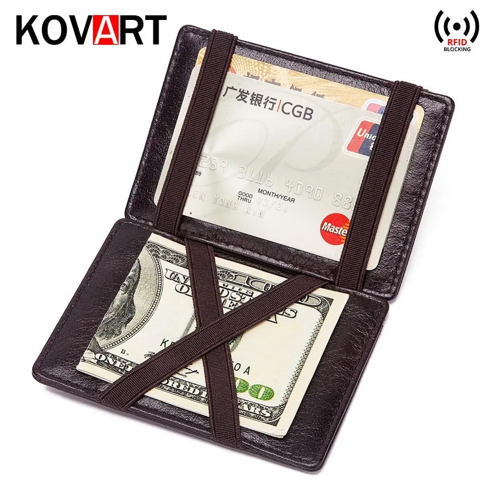 RFID модный мужской простой кошелек из натуральной кожи клатч держатель для карт