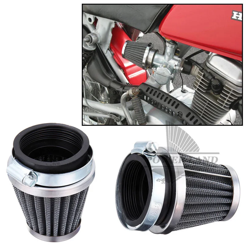 54mm Universal Motorcycle Air Pod Filters For Suzuki Yamaha Honda Kawasaki