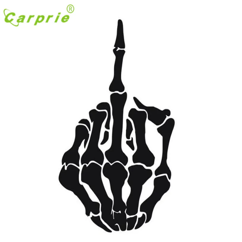 2019 Hot Selling Skull Middle Finger Car Stickers Window Decorative Sticker Funny Decal Gift Jul 5 | Автомобили и мотоциклы