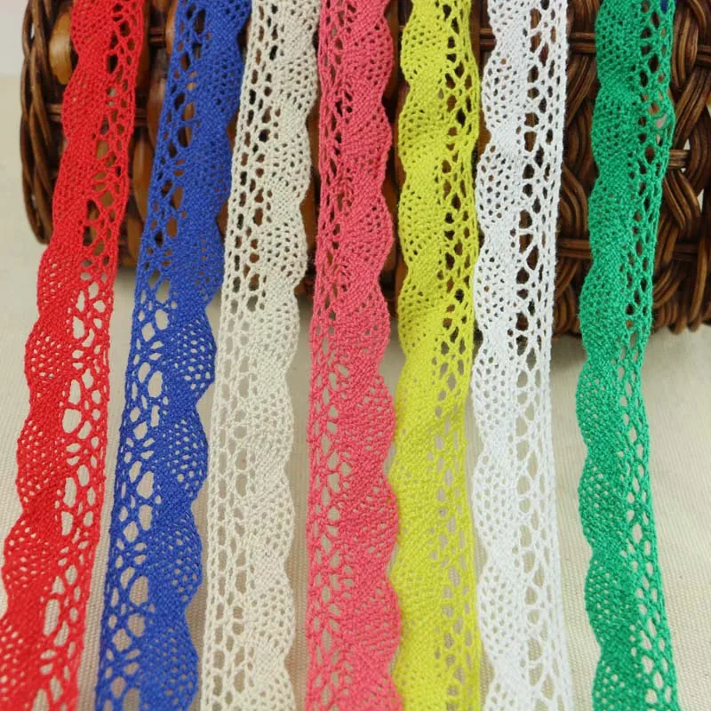 5YARD Braided Cotton Lace Trim For DIY Sewing Curtain Craft Decorative 15-2MM Lace Fabric Ribbon lace fabric lace ribbon lace sewing supplies lace decoration lace accessories lace sewing accessories