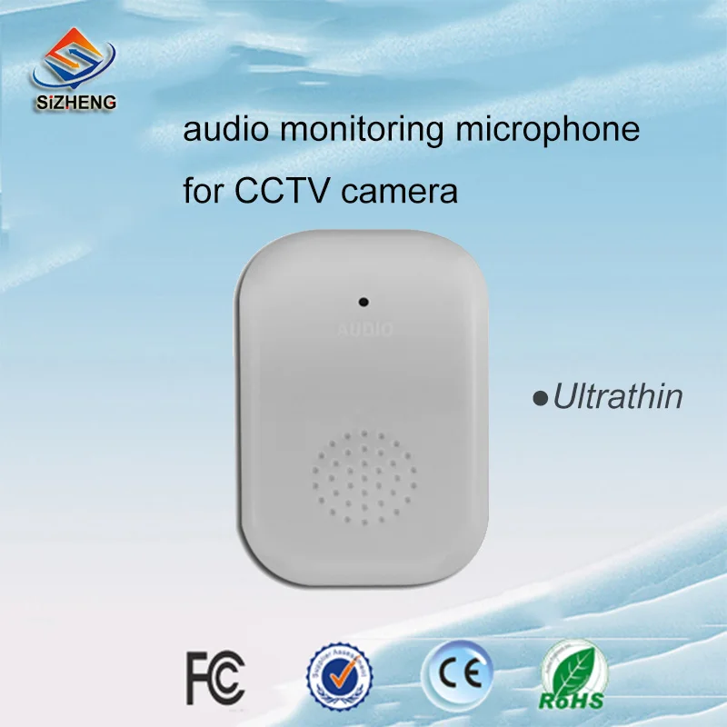 

Sizheng SIZ-140 Ultra-thin audio surveillance cctv microphone omnidirectional -50dB ceiling for cctv cameras system
