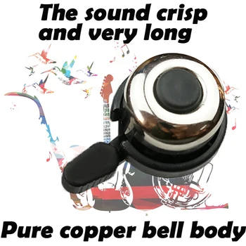 

NEW Metal Ring Handlebar Bell Sound for Bike Bicycle cycling Aluminum copper body Plating Loud Mountain bike Fixed Gear Bike