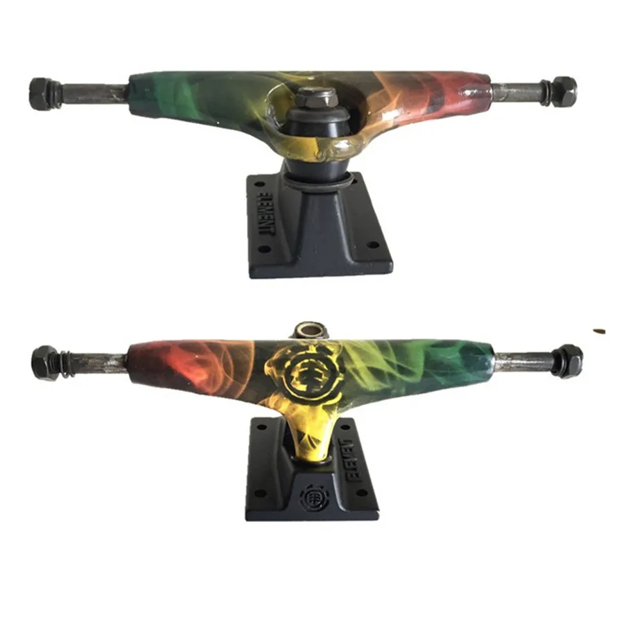 2 piezas Element Skateboard Trucks 5,25/5,5/7 pulgadas para tabla de Skate Longboard cubierta Durable de aluminio soporte monopatín partes de la venta caliente - 2